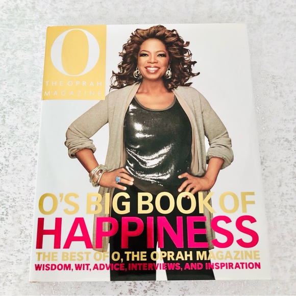 $10 SALE! O’s Big Book of Happiness Hardback Big Coffee Table Book 9.5” x 11.25” - Picture 2 of 3